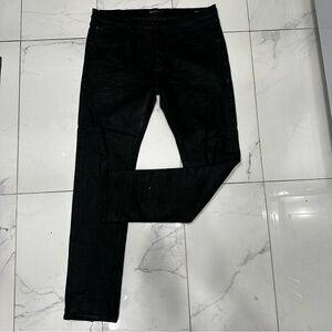 Purple Brand Jeans Mens 38x32 Black P001 Slim Button Fly Stretch Denim